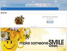 Tablet Screenshot of kingsflowers.ca